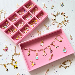 Charm Bracelet DIY Kit With Alloy Enamel Charms