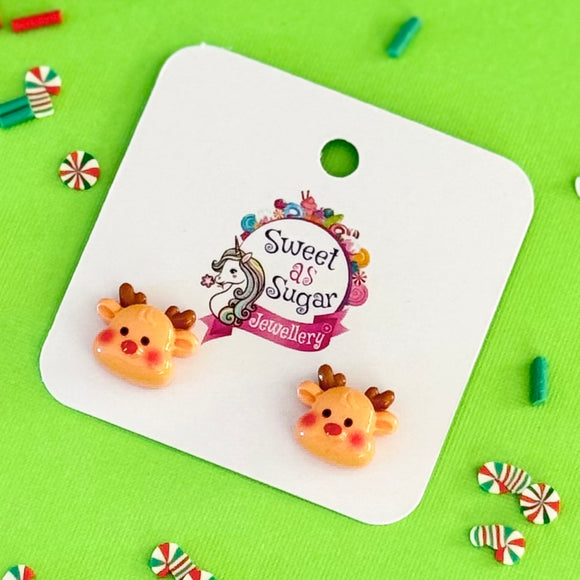 Christmas Stud Earrings Rudolph