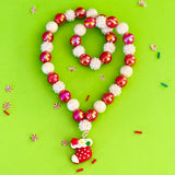 Christmas Beaded Necklace Stocking