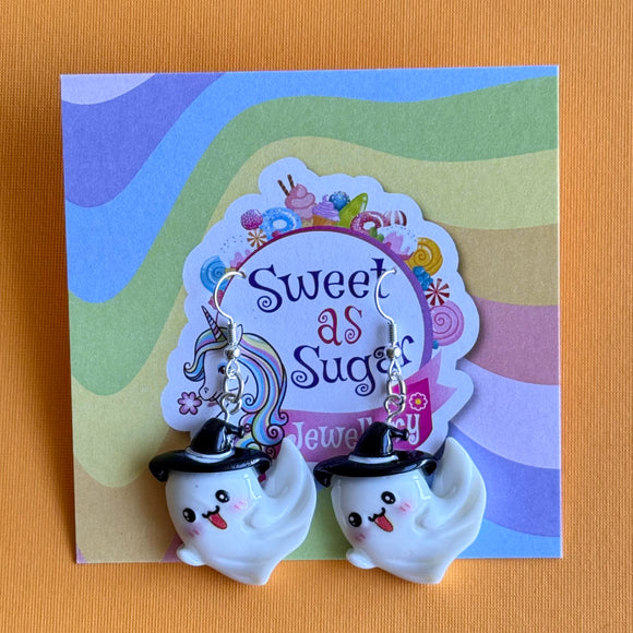 Earrings Halloween Drop Ghost
