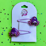 Halloween Spider Hairclips