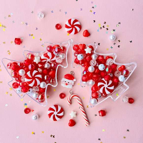 Christmas Tree DIY Jewellery Making Kit Candy Cane