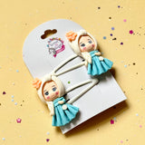 Hair Clip Blue Princess
