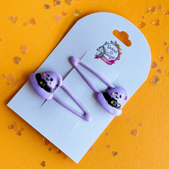 Hair Clip Halloween Witches Hat