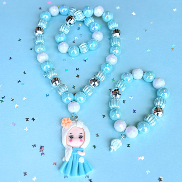 Beaded Blue Princess Set