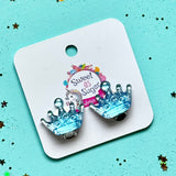 Earrings Clip On Crown