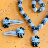 Beaded Necklace Halloween Kitty