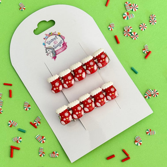 Christmas Hair Pin Stocking