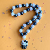 Beaded Necklace Halloween Kitty