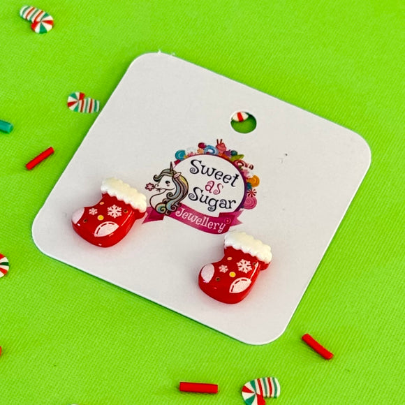 Christmas Stud Stocking Earrings