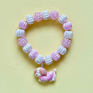 Beaded Bracelet Matching Puppy Necklace