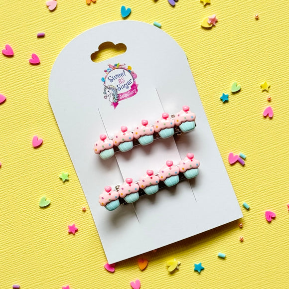 Cupcake Hair Pins