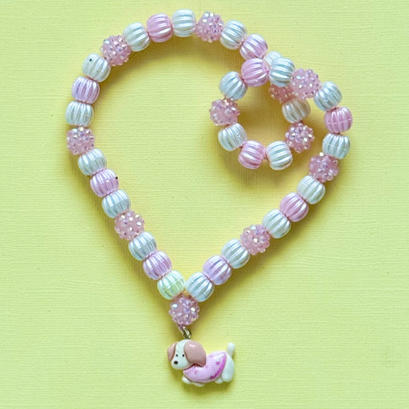 Beaded Puppy Necklace