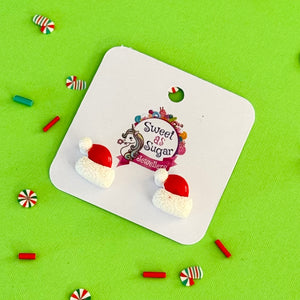 Christmas Stud Earrings Santa Hat