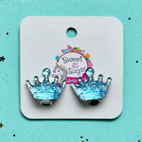 Earrings Clip On Crown