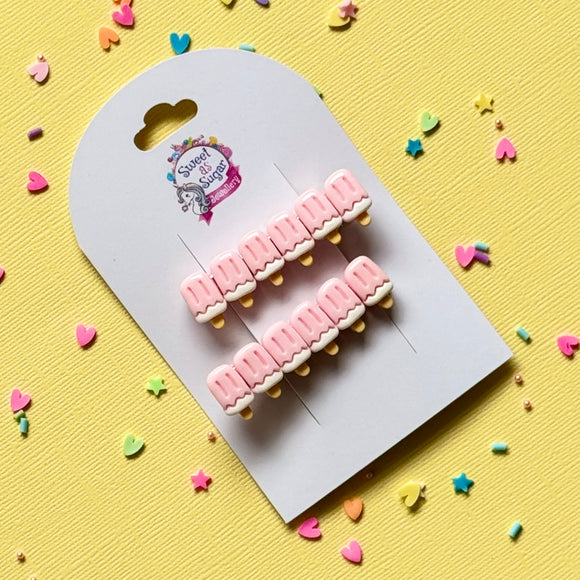 Pink Ice Cream Hair Pins