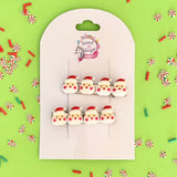 Christmas Hair Pin Santa