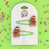 Christmas Hair Clip Gingerbread Man