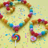 Beaded Rainbow LollipopSet