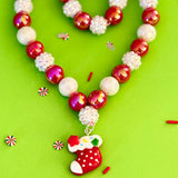 Christmas Beaded Necklace Stocking
