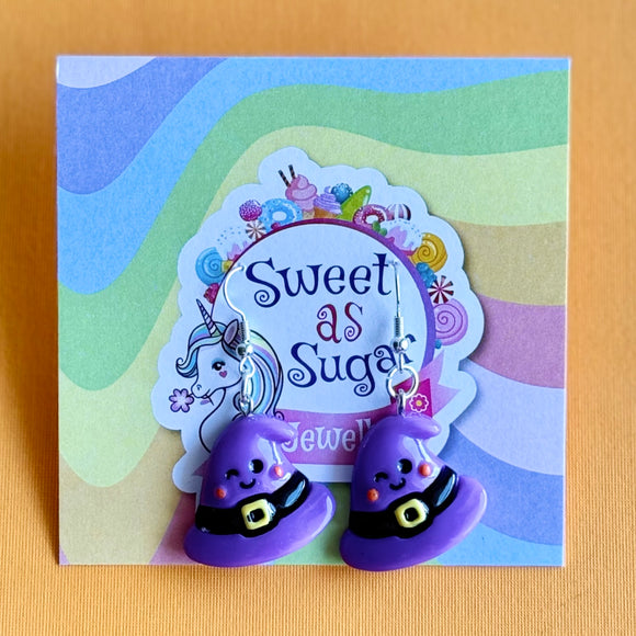 Earrings Halloween Drop Witches Hat