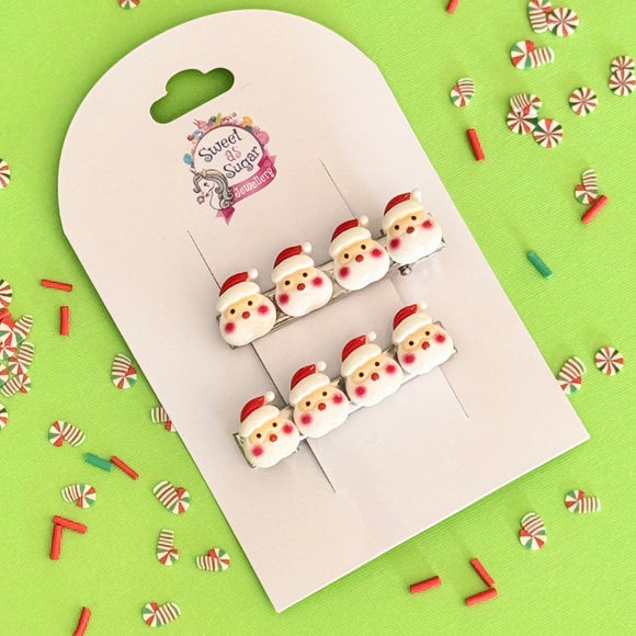 Christmas Hair Pin Santa