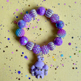 Beaded Bracelet Matching Castle Necklace