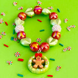 Christmas Beaded Bracelet Wreath