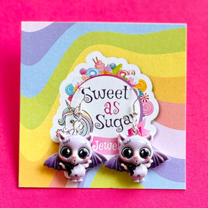 Earrings Halloween Drop Bat