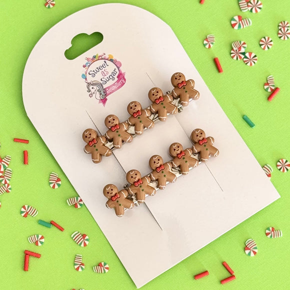 Christmas Hair Pin Gingerbread Man