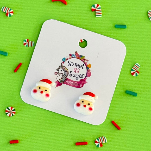 Christmas Stud Earrings Santa