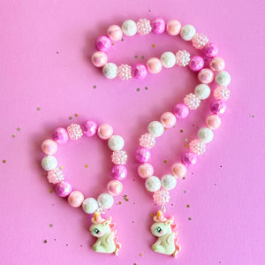 Beaded Pink Unicorn Set