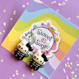 Earrings Halloween Drop Kitty