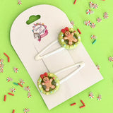 Christmas Hair Clip Wreath
