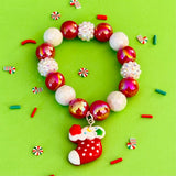 Christmas Beaded Bracelet Stocking