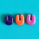 Alphabet Letter Beads Individual Rainbow