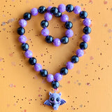 Beaded Necklace Halloween Bat