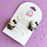 Hair Clip Halloween Kitty