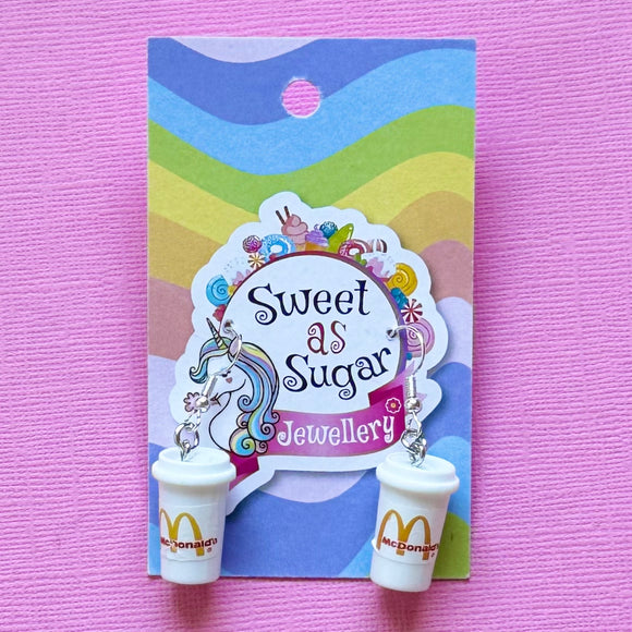 Drink Cup Drop Earrings