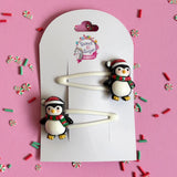 Christmas Hair Clips Penguin