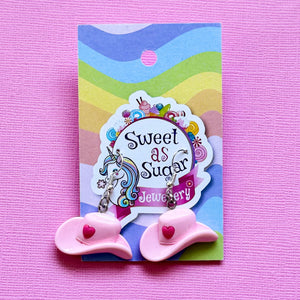 Pink Cowgirl Drop Earrings