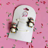 Christmas Hair Clips Penguin