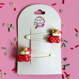 Christmas Hair Clips Stocking
