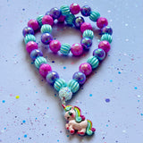 Beaded Necklace Unicorn
