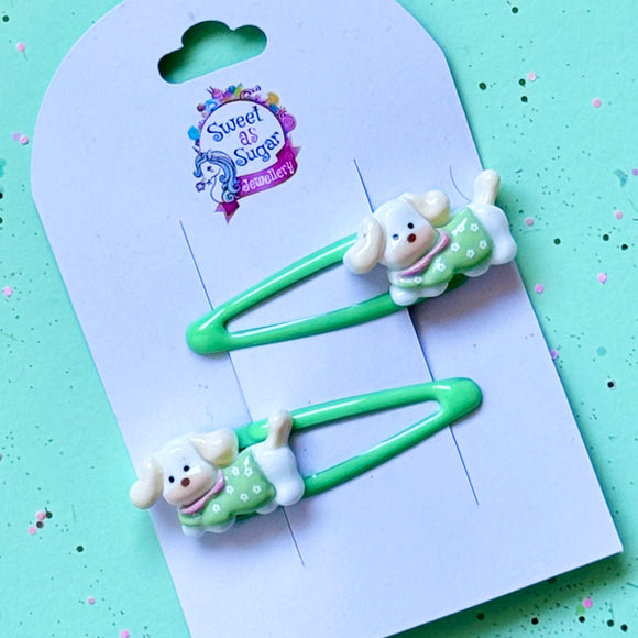 Hair Clips Puppy