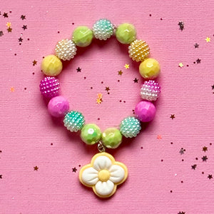 Beaded Bracelet Matching Flower