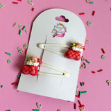 Christmas Hair Clips Stocking