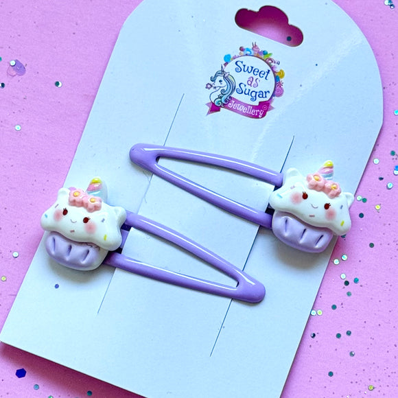 Hair Clips Cupcake