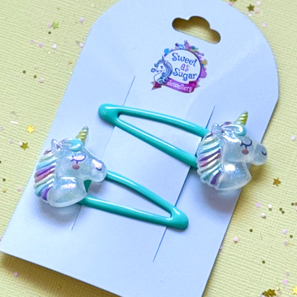 Hair Clips Unicorn