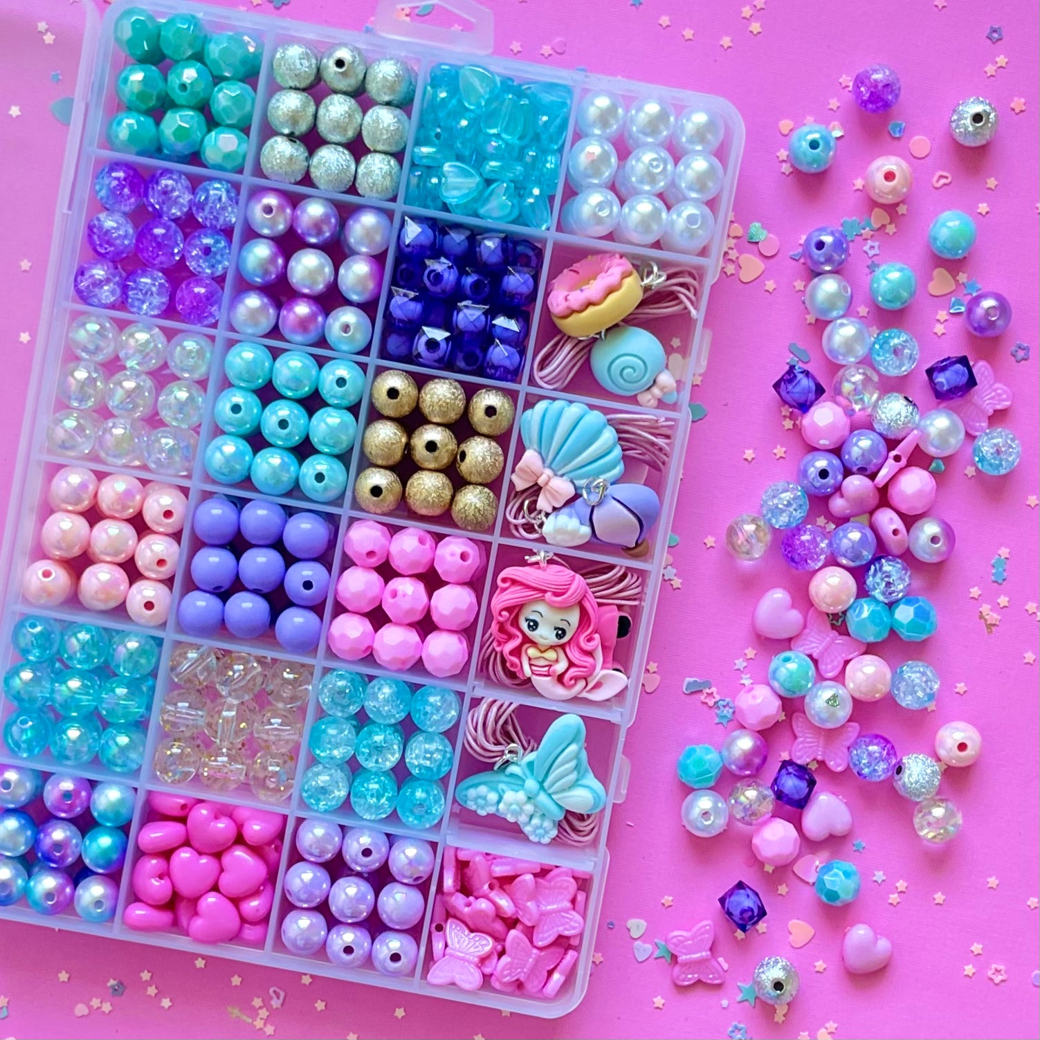 Cotton candy bead set deals